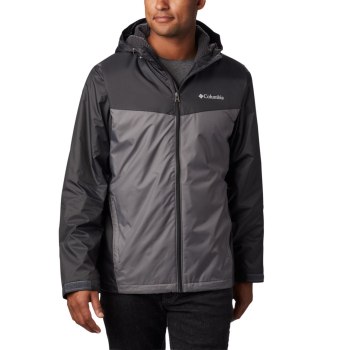 Columbia Glennaker Sherpa Lined, Chamarras Grises Oscuro Para Hombre | 572391-HTD